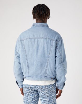 Padded Trucker Jacket - Light Wash