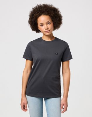 Round Tee in Faded Black main view