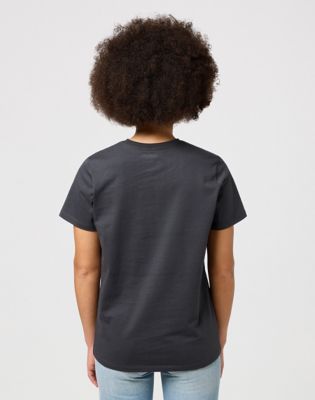 Round Tee in Faded Black alternative view 2