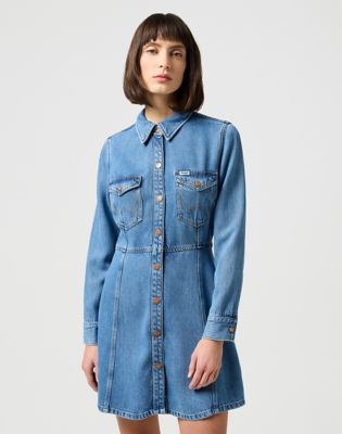 A Line Shirt Dress Women Wrangler