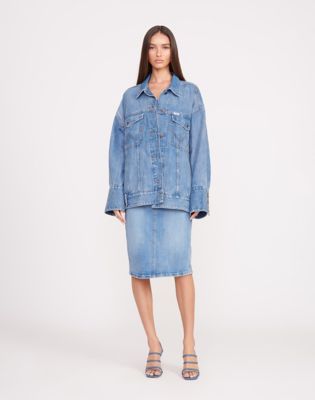 Wrangler oversized hot sale denim jacket