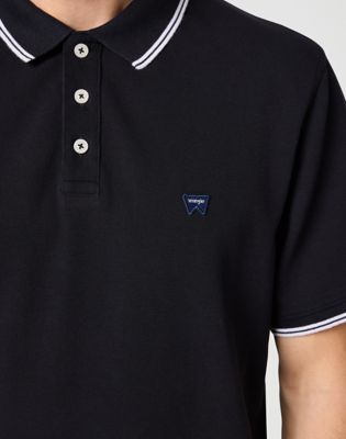 Polo Shirt in Black alternative view 4