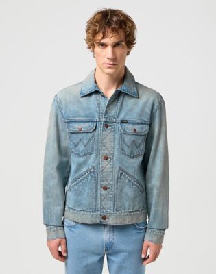 Mens long outlet length denim jacket