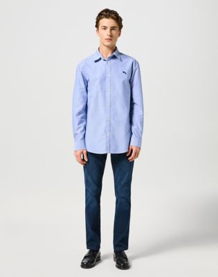 Long Sleeve Shirt in Oxford Blue alternative view
