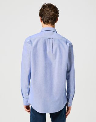 Long Sleeve Shirt in Oxford Blue alternative view 2