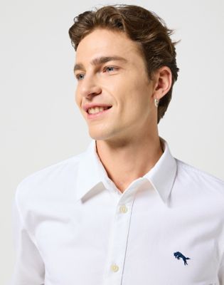 Long Sleeve Shirt in White Oxford alternative view 2