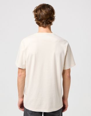 Frame Logo Tee in White alternative view 2
