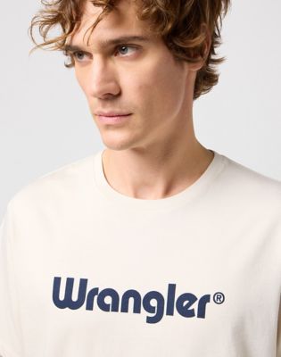 Frame Logo Tee in White alternative view 3