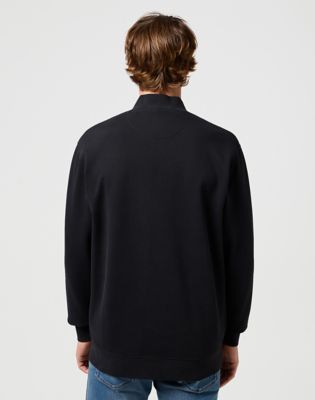 Funnel Neck Zip in Black alternative view 2