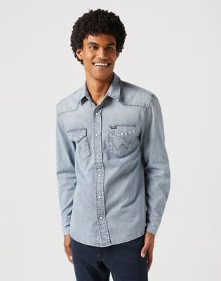 Mens denim shirt clearance sale