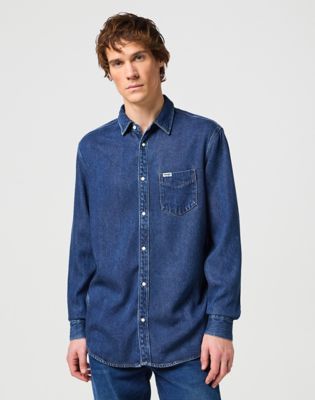 Wrangler best sale shirt heren