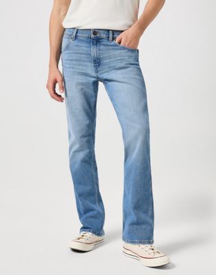  Wrangler Jeans de corte recto y holgados para hombre,  Mediterranean : Ropa, Zapatos y Joyería