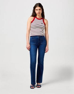 Flare Jeans in Dark Wash alternative view