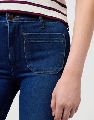 Flare Jeans in Dark Wash alternative view 3