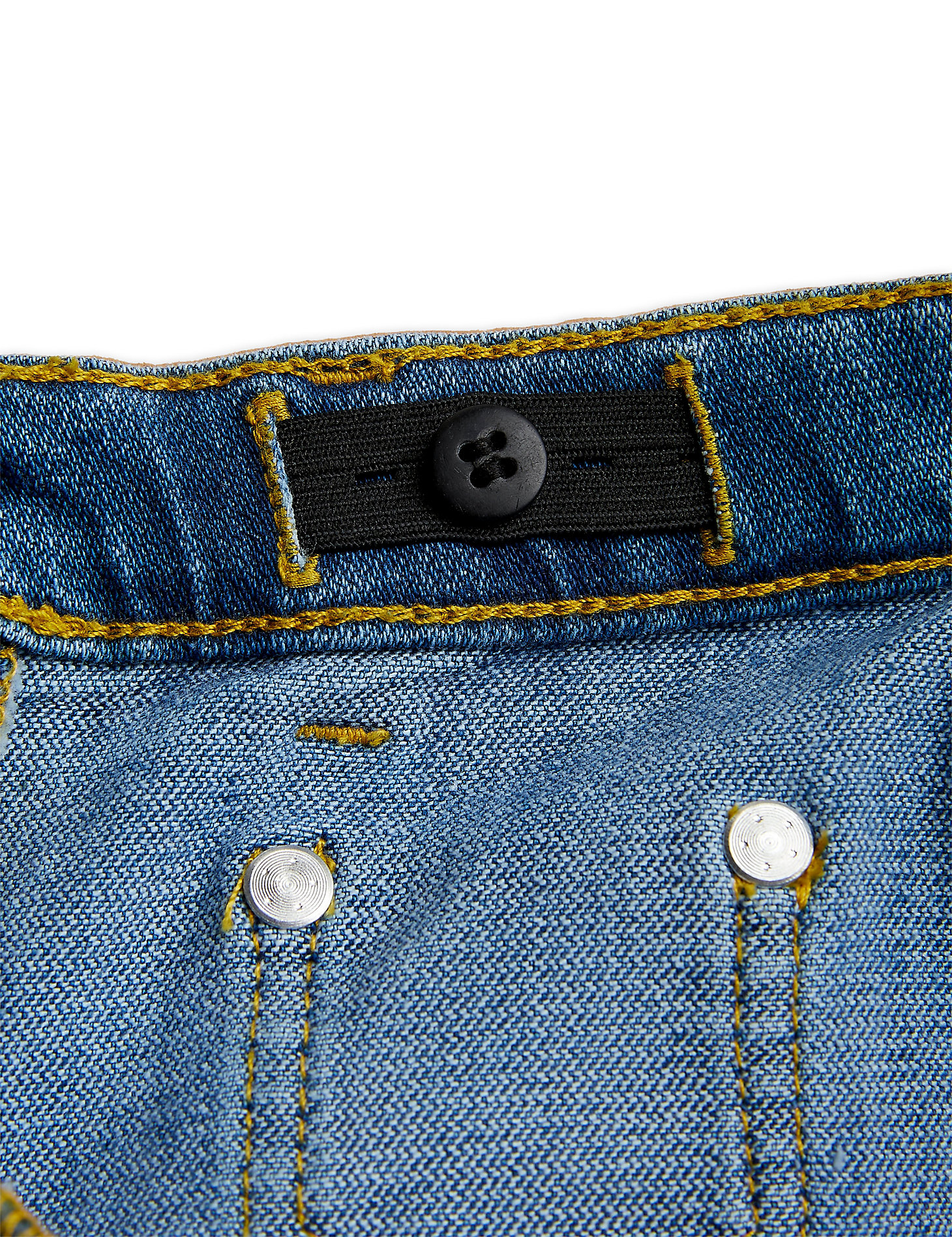 Mini Rodini x Wrangler Peace Dove Denim Flared Jeans in Blue alternative view 5