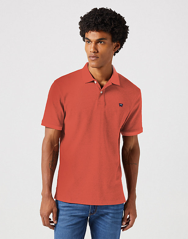 Refined Polo Shirt in Burnt Sienna
