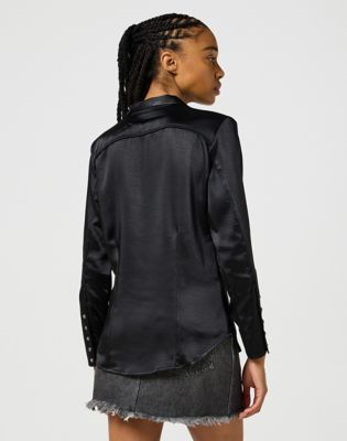 Slim Blouse in Black alternative view 2