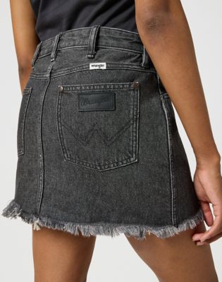 Denim Mini Skirt in Icon Era alternative view 4