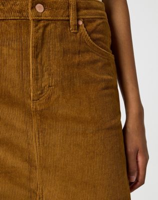 Brown corduroy skirt queen hotsell