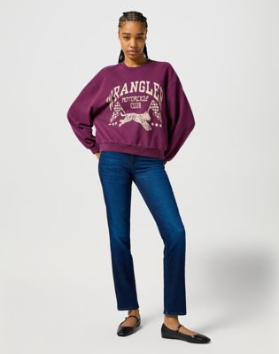 Oversized Sweat in Italian Plum alternative view