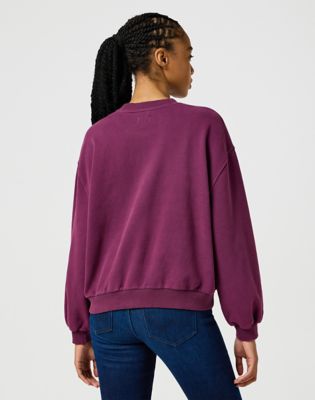 Oversized Sweat in Italian Plum alternative view 2