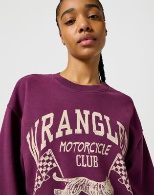Oversized Sweat in Italian Plum alternative view 4