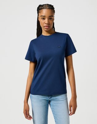 Round Tee in Dark Navy main view