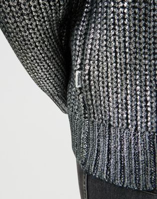 Foiled Sweater in Silver alternative view 3