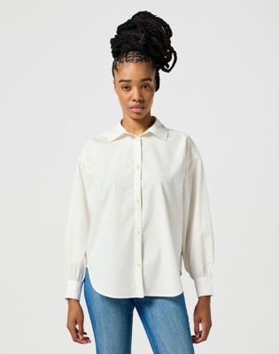 Cool Girl Shirt in Worn White main view