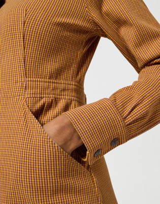 Slim Long Sleeve Dress in Madder Brown alternative view 3