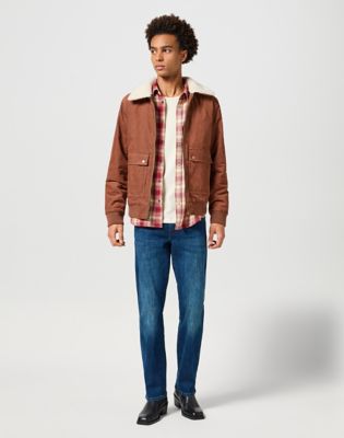 Corduroy Aviator Jacket in Root Beer alternative view