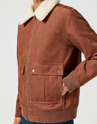Corduroy Aviator Jacket in Root Beer alternative view 4