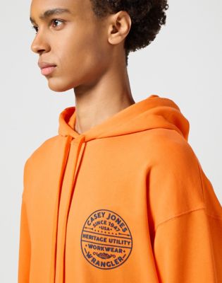Casey Jones Hoodie in Red Orange alternative view 4