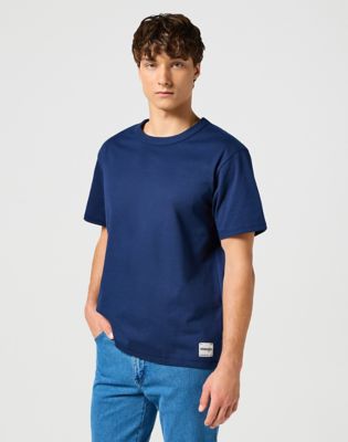 Short Sleeve Solid Tee in Navy