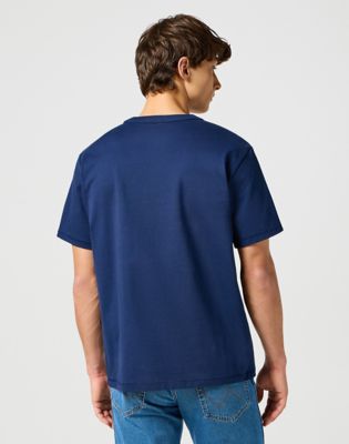 Short Sleeve Solid Tee in Navy alternative view 2