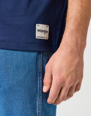 Short Sleeve Solid Tee in Navy alternative view 4