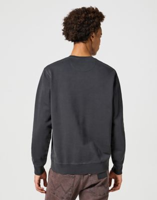 Regular Crew Neck Sweatshirt in Faded Black alternative view 2