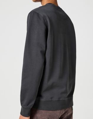 Regular Crew Neck Sweatshirt in Faded Black alternative view 3