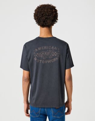 Graphic Tee in Faded Black alternative view 2