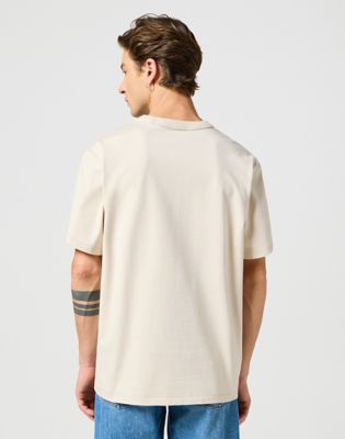Short Sleeve Solid Tee in Vintage White alternative view