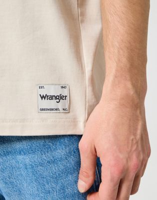 Short Sleeve Solid Tee in Vintage White alternative view 2