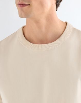 Relaxed Solid Tee in Vintage White alternative view 4