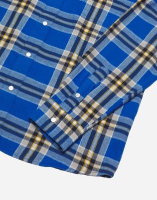 Blue Bell 2 Pocket Relaxed Shirt in Blue alternative view 5