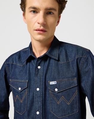 Blue Bell 2 Pocket Shirt in Rinse alternative view 3