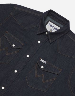 Blue Bell 2 Pocket Shirt in Rinse alternative view 4