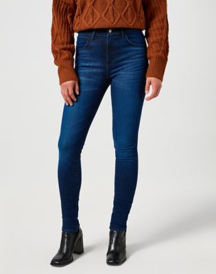 Women s High Waisted Jeans High Rise Jeans Wrangler UK