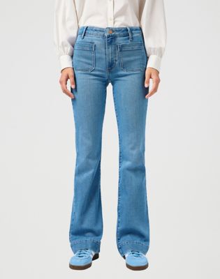 Flare Jeans in Velvet Sky alternative view 2