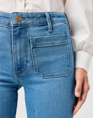 Flare Jeans in Velvet Sky alternative view 3