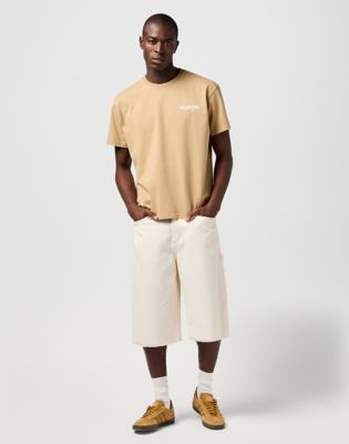 Casey Jones Skater Shorts in Ecru alternative view 3