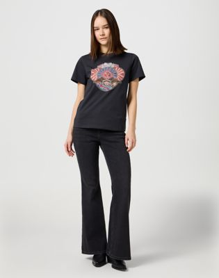 Graphic Tee in Faded Black alternative view 2